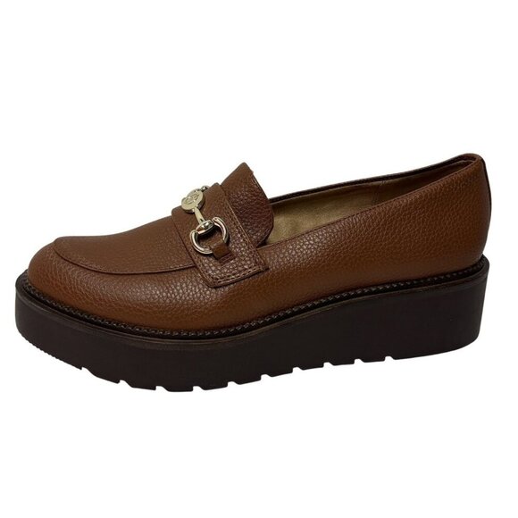 GIANI BERNINI / Mayaap / Brown / Platform / Faux Leather / Slip-On Loafers - Picture 3 of 8
